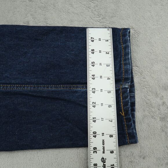 Levi's 505 Jeans Mens Size 40x30 Blue Regular Straight 100% Cotton Denim Dark - Picture 4 of 16